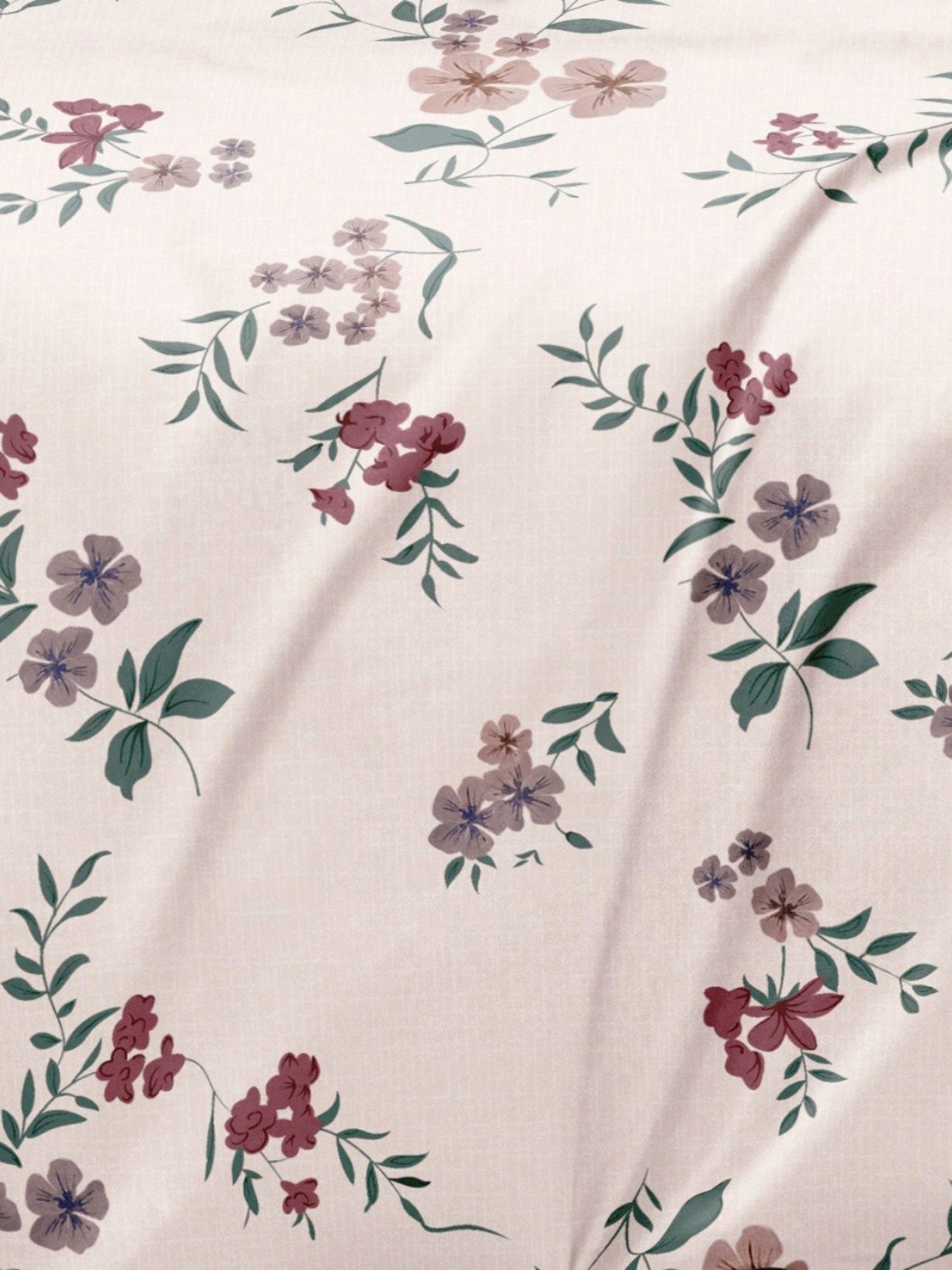 Ariana Forli UltraSoft Floral Pink 140 TC Microfibre Bedsheet with 2 Pillow Covers