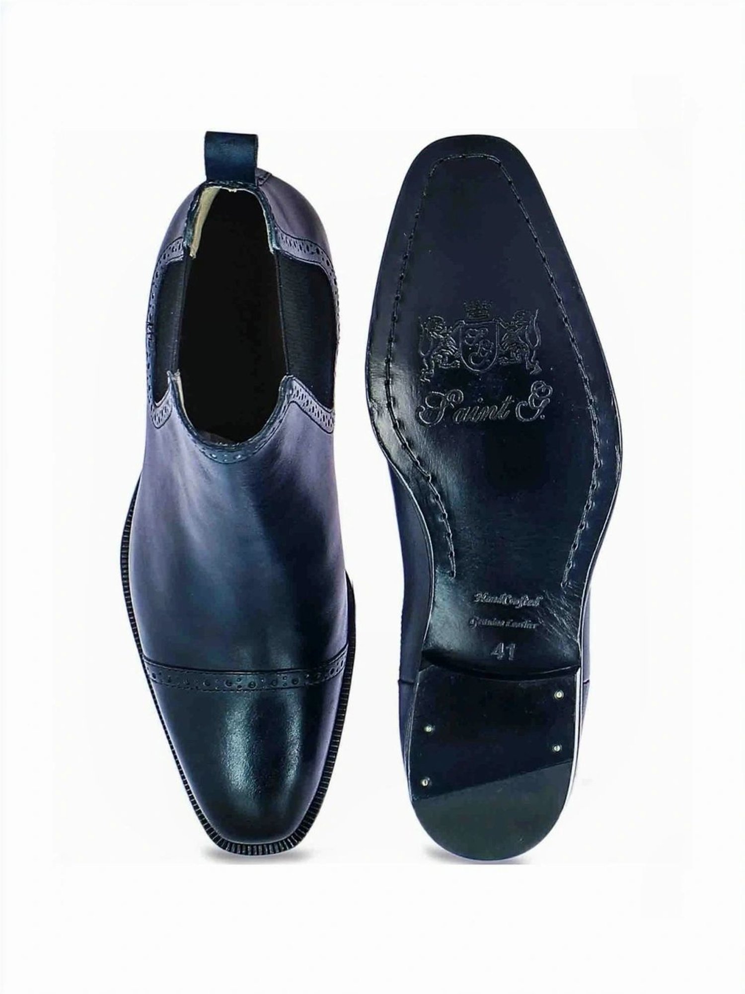 Saint G Men's Frederico Navy Chelsea Boots