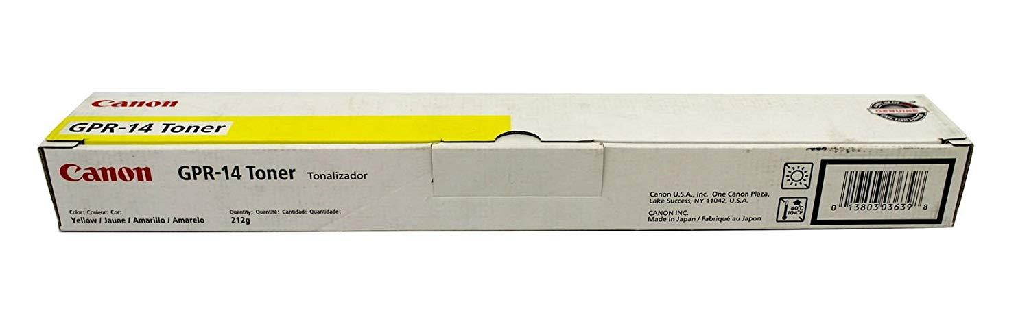 Canon 8652A003AA GPR-14 OEM Toner Cartridge: Yellow Yields 9,500 Pages