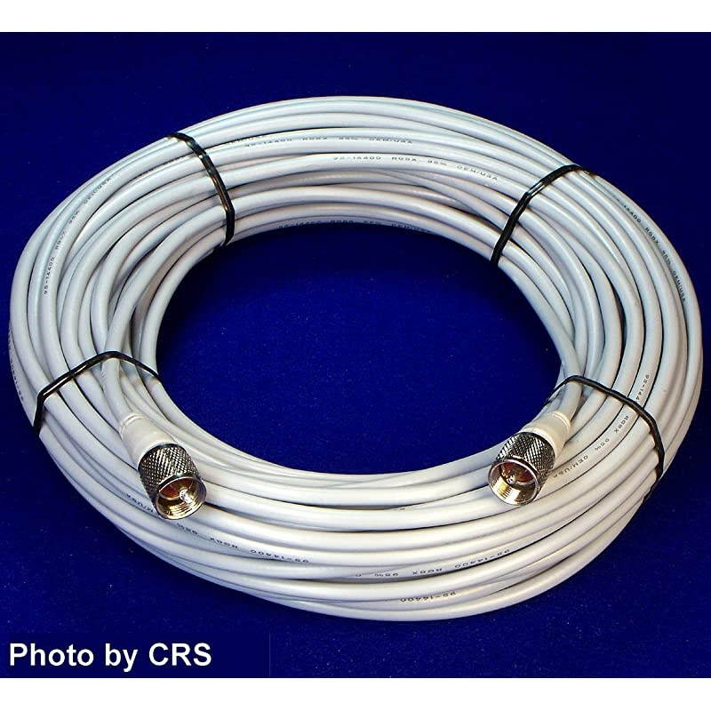 100 ft RG8X Coax Cable for CB/Ham Radio w/ PL259 Connectors -  8X-100-PL-PL