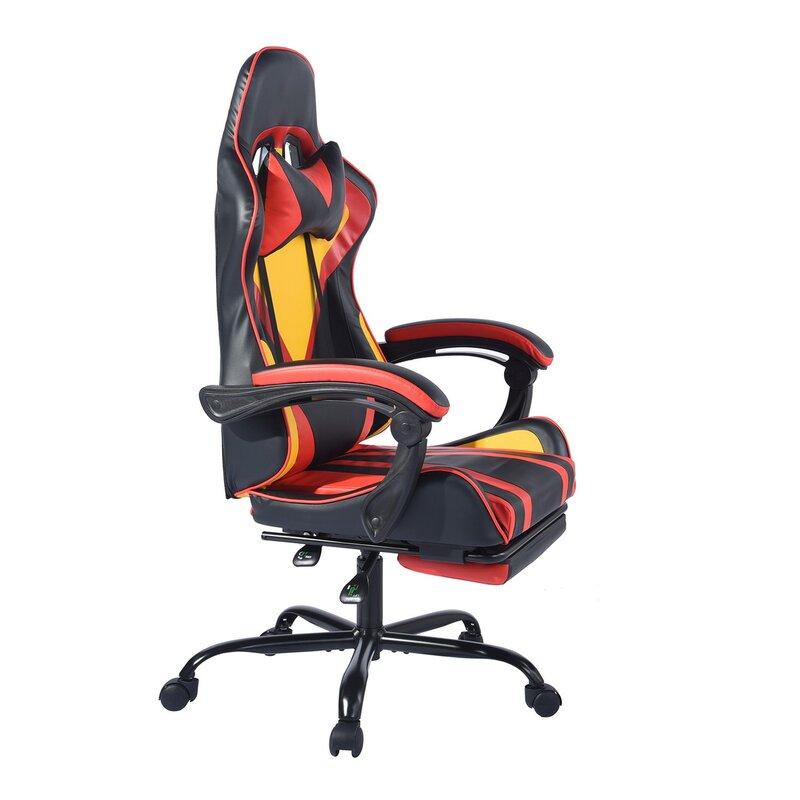 Gaming Chair with comfort Lumbar and Ergonomic Footrest , Office Computer Chair