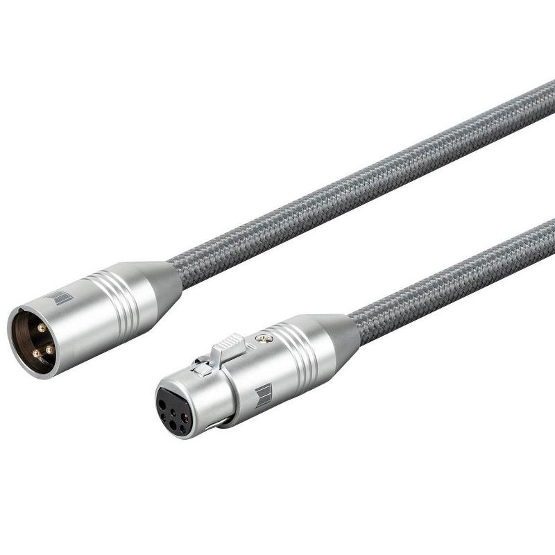 Monolith XLR Balanced M/F Audio Cable - 2 Meter, 24K Gold Plated Auxiliary Cord , Oxygen Free Copper, Professional, Premium Home Audio