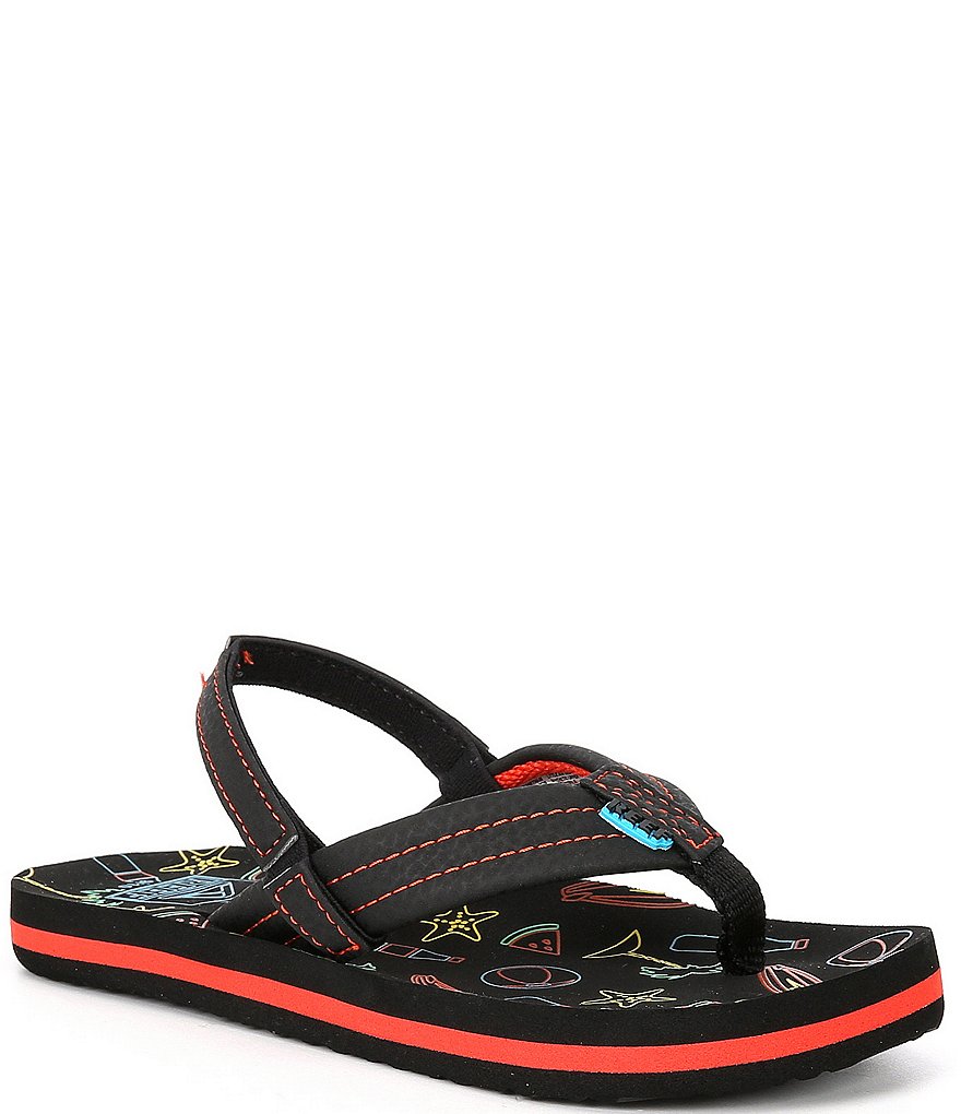 Reef Boys' Little Ahi Glow Flip Flops (Infant)