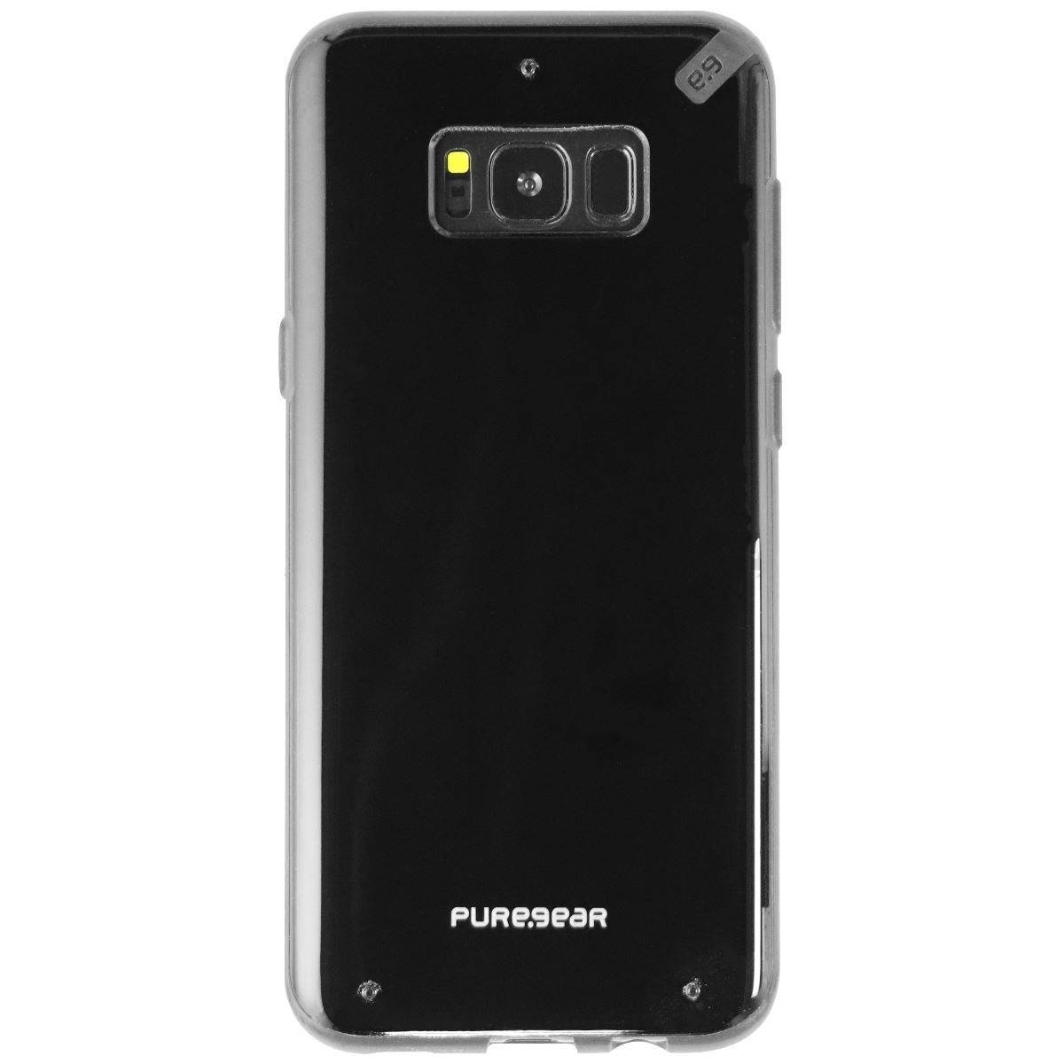 PureGear Slim Shell Series Protective Case Cover for Galaxy S8+ - Black
