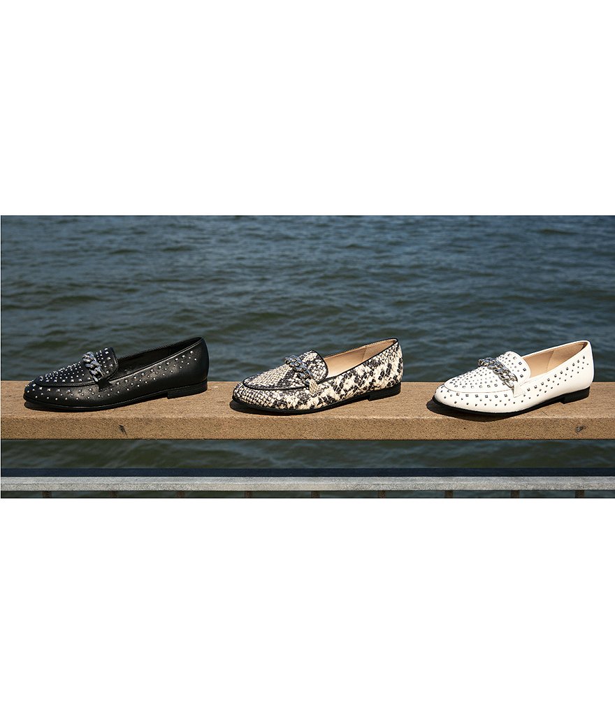 BCBGeneration Zelina Studded Leather Loafers