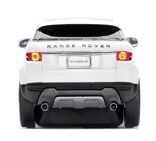 Click Car CCM-RANGEROVER-WHITE Range Rover Evoque Wireless Optical Mouse, White