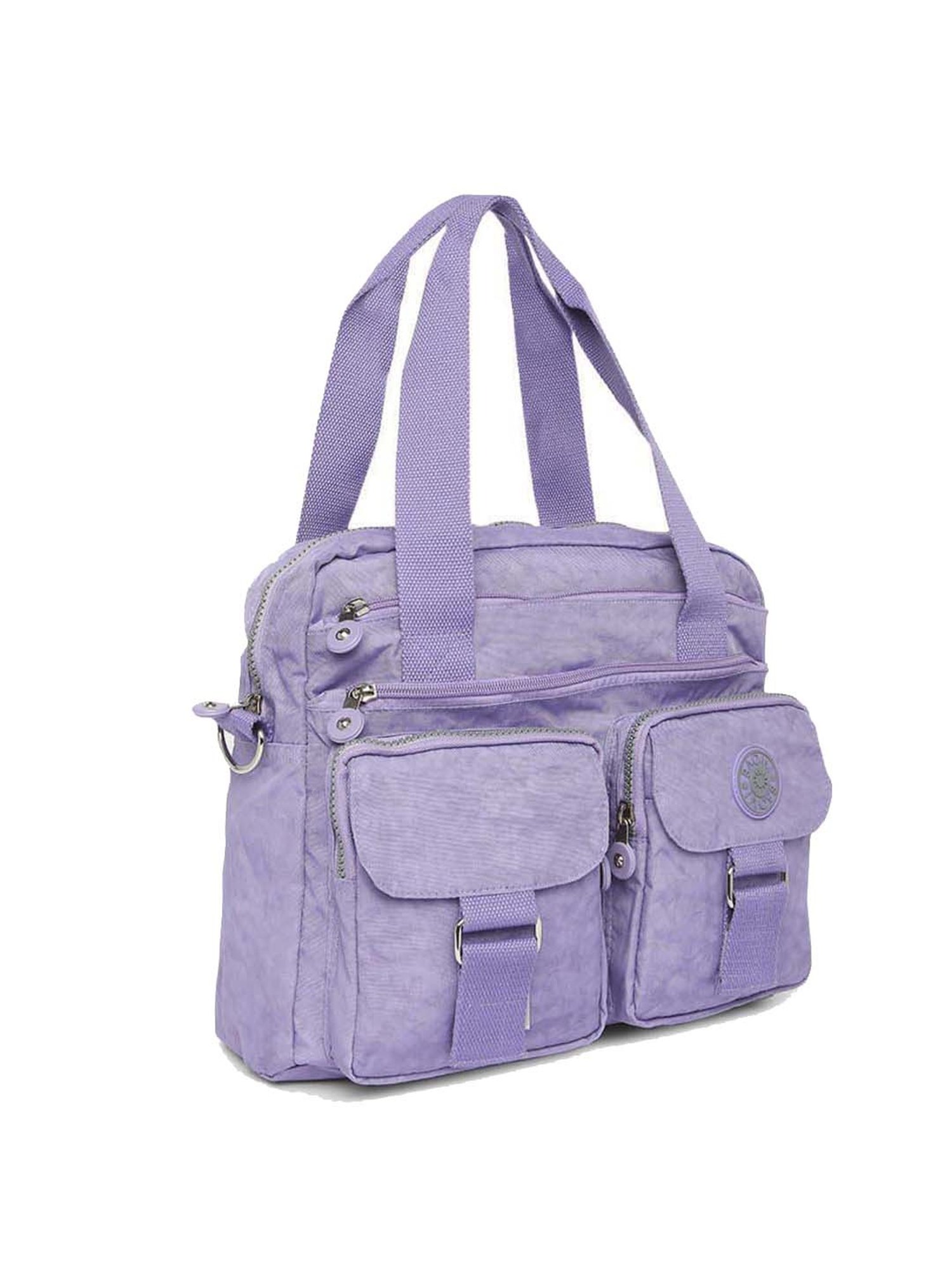 Baomi Purple Solid Medium Handbag