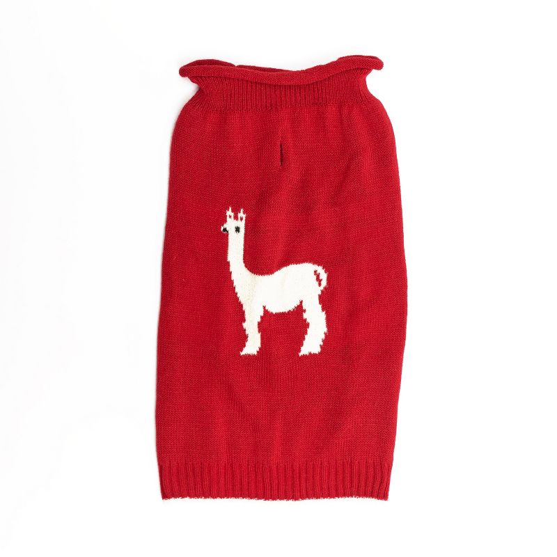 Royal Animals Dog and Cat Sweater - Red - S