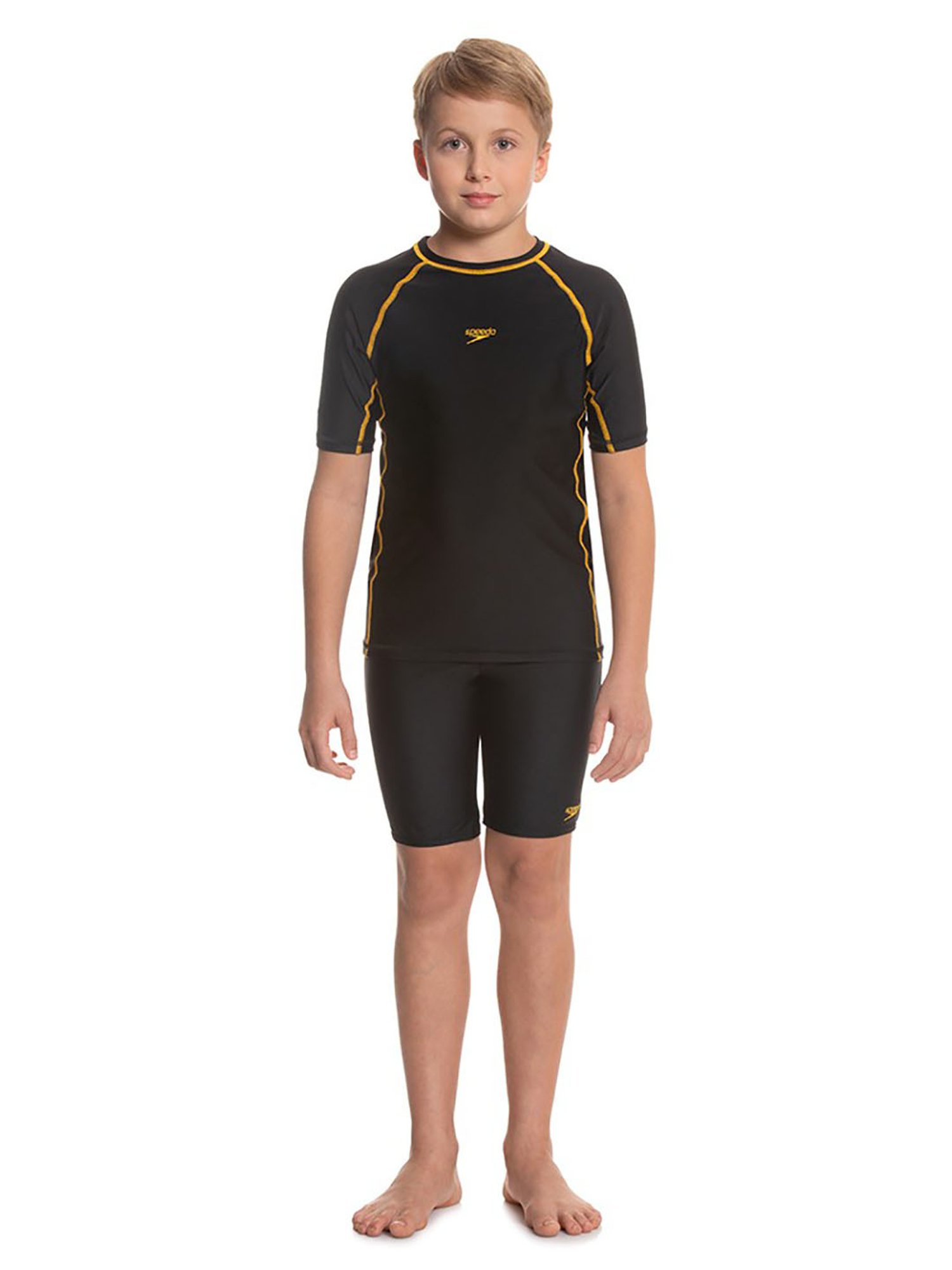 IO Kids Yellow Printed Jammers