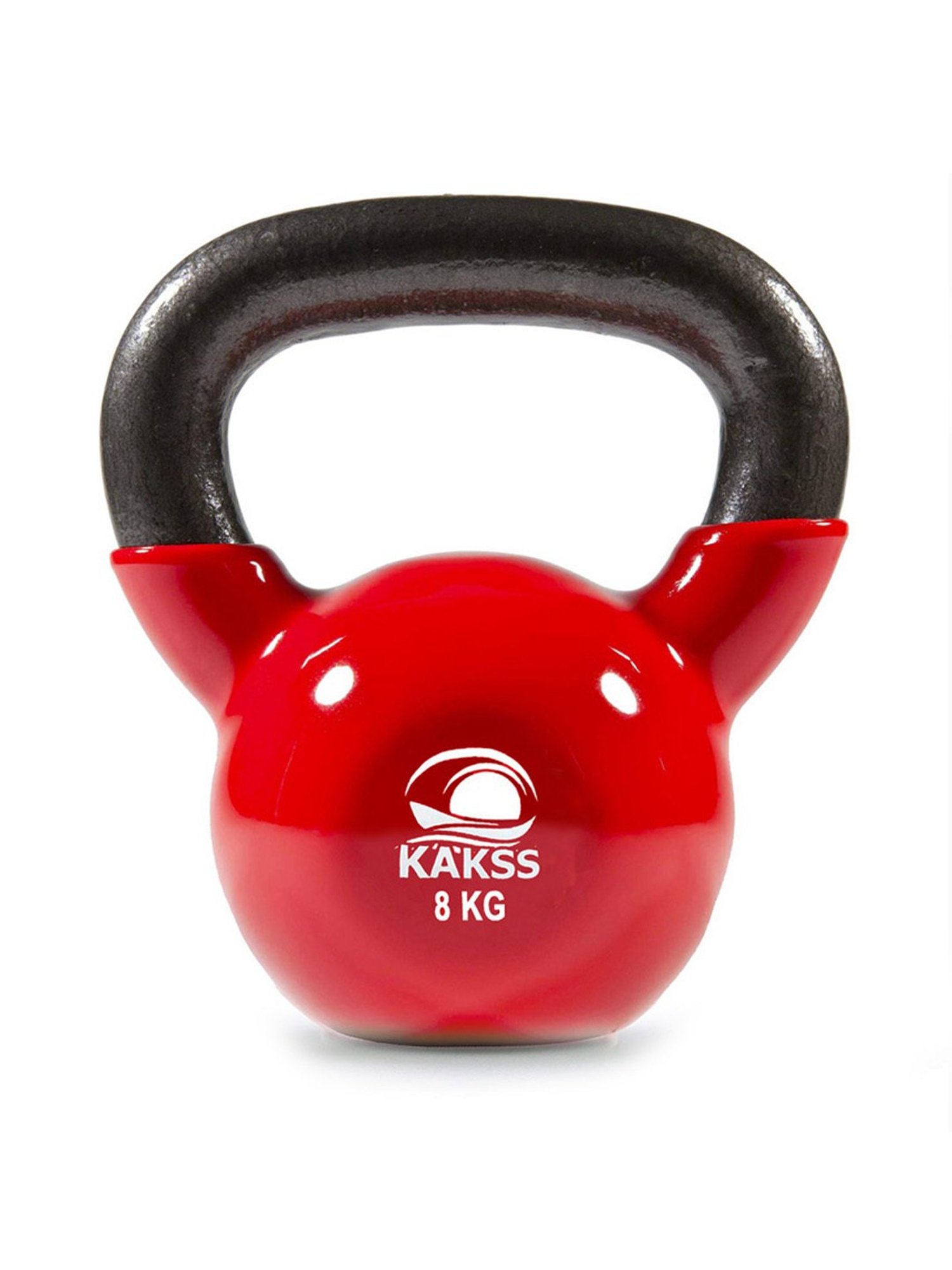 KAKSS Vinyl Half Coating Kettlebells (Red) Size - 8KG