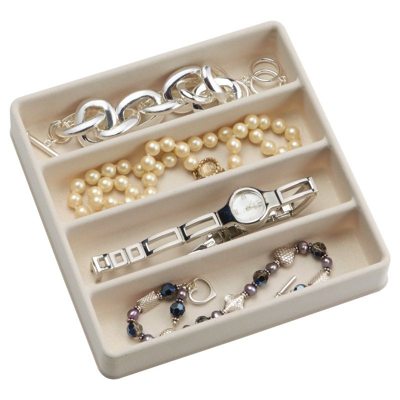 InterDesign 3 Jewelry Box - Clear Ivory