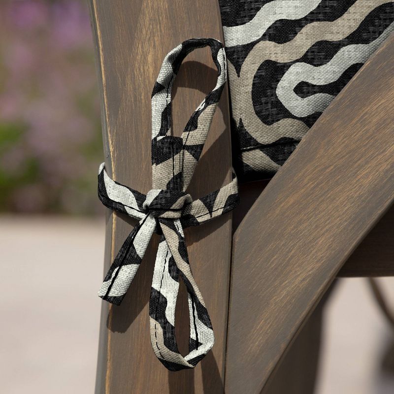 Arden Selections Outdoor Dining Chair Cushion Set Amalfi Trellis