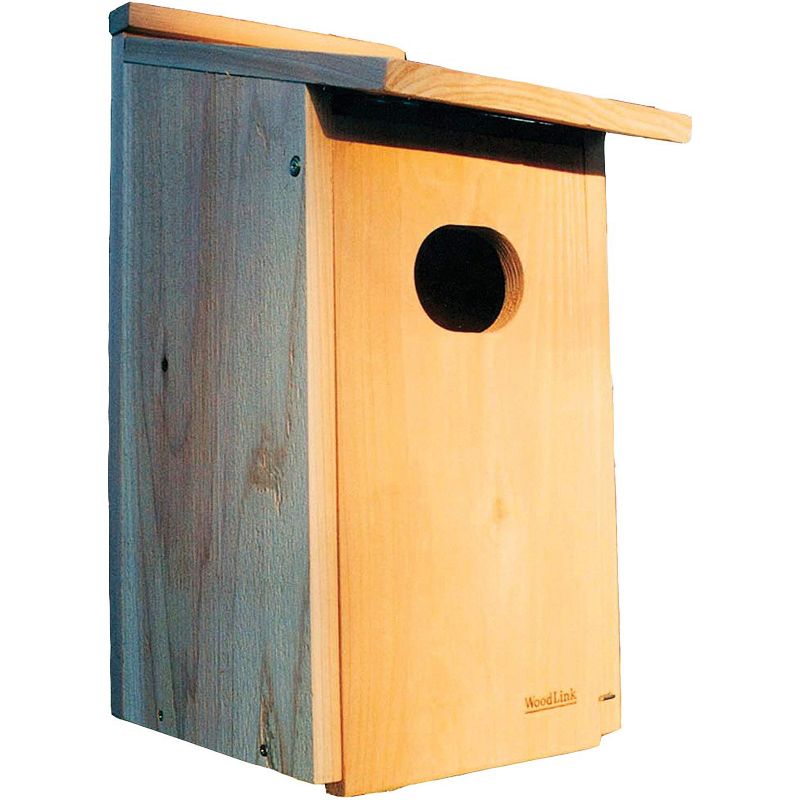 Woodlink WD1 Wood Duck Hanging Nesting House Box with 4 x 3-Inch Oval Entrance Hole for Marshlands