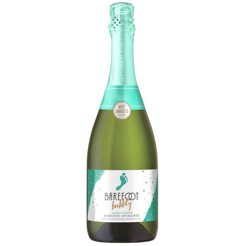 Barefoot Bubbly Moscato Spumante Sparkling Wine - 750ml Bottle