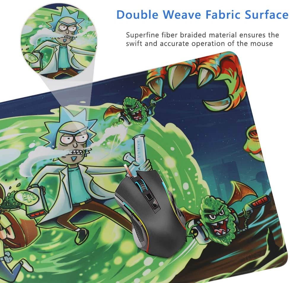 Professional Large Gaming Mouse Pad Extended Mouse Mat Waterproof Mouse Pad with Non-Slip Rubber Base Game Mouse Mat Ideal for Desk Cover, Computer Keyboard, PC and Laptop (90x40 daguaiY38)