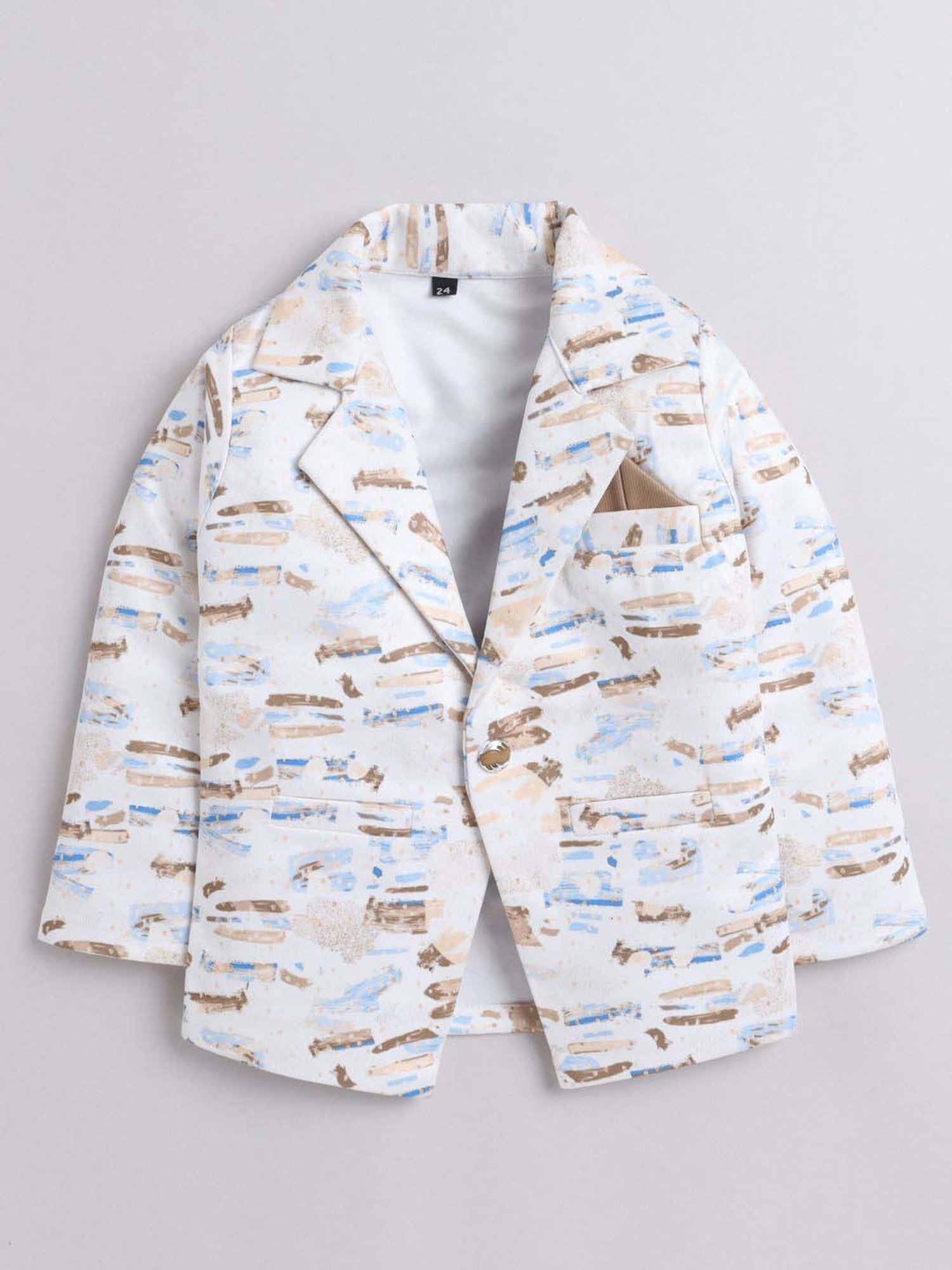 Fourfolds Boys Fawn Graphic Full Sleeves Clothing Set