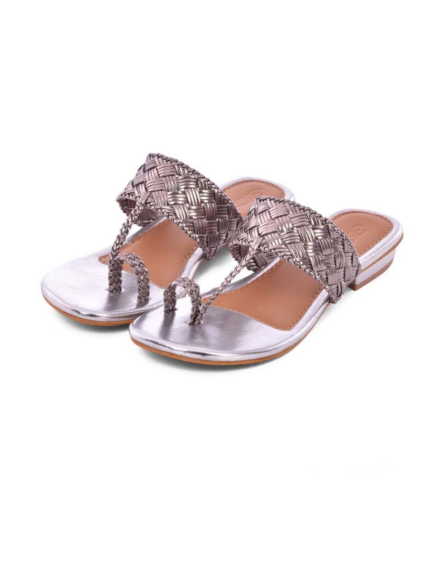 Sole House Women's Silver Toe Ring Sandals