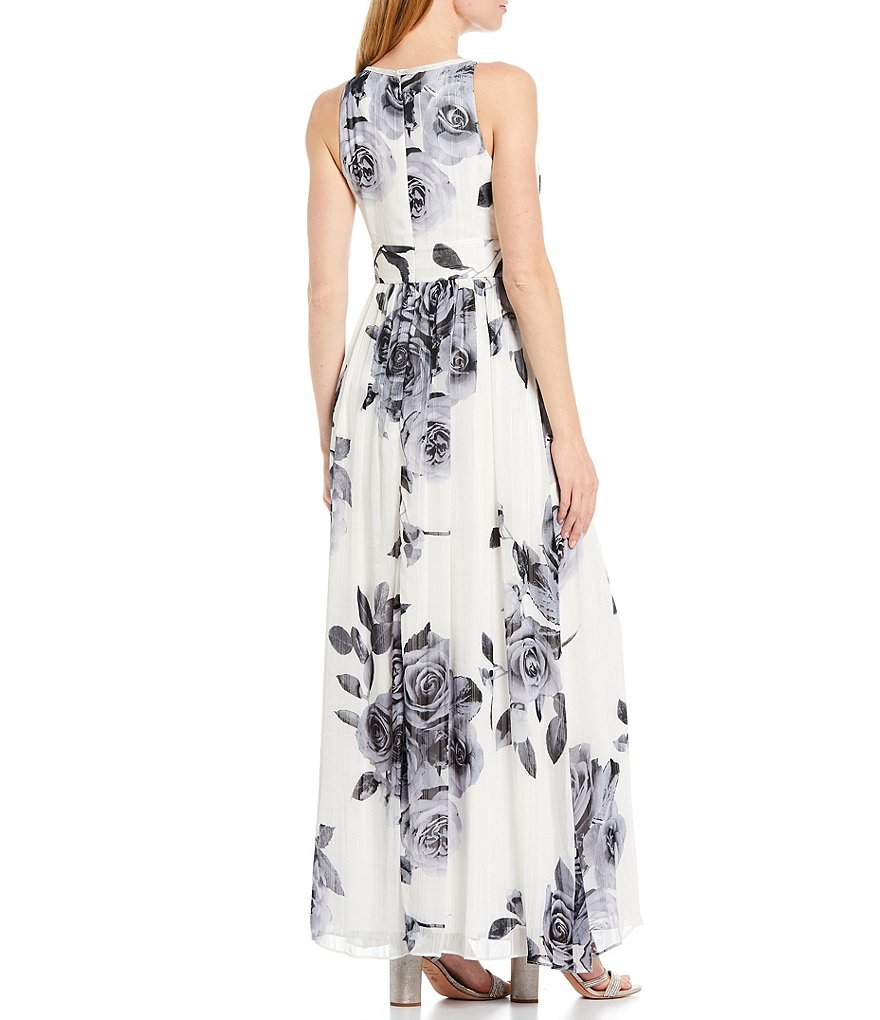 Marina Sequin Lace Round Neck 3/4 Sleeve Sheath Dress