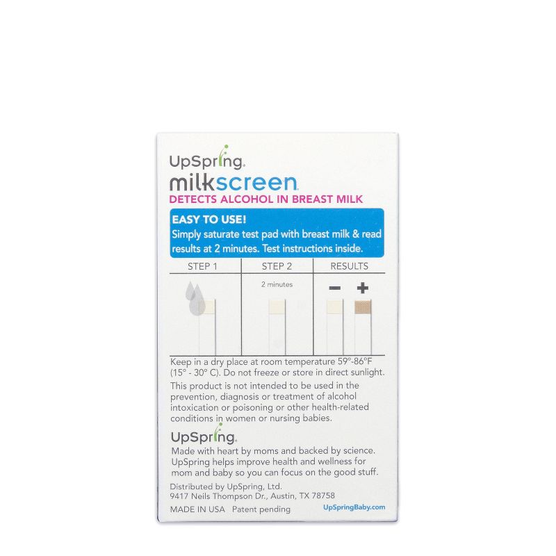 UpSpring Milkscreen Test Strips Detect Alcohol in Breast Milk - 8ct