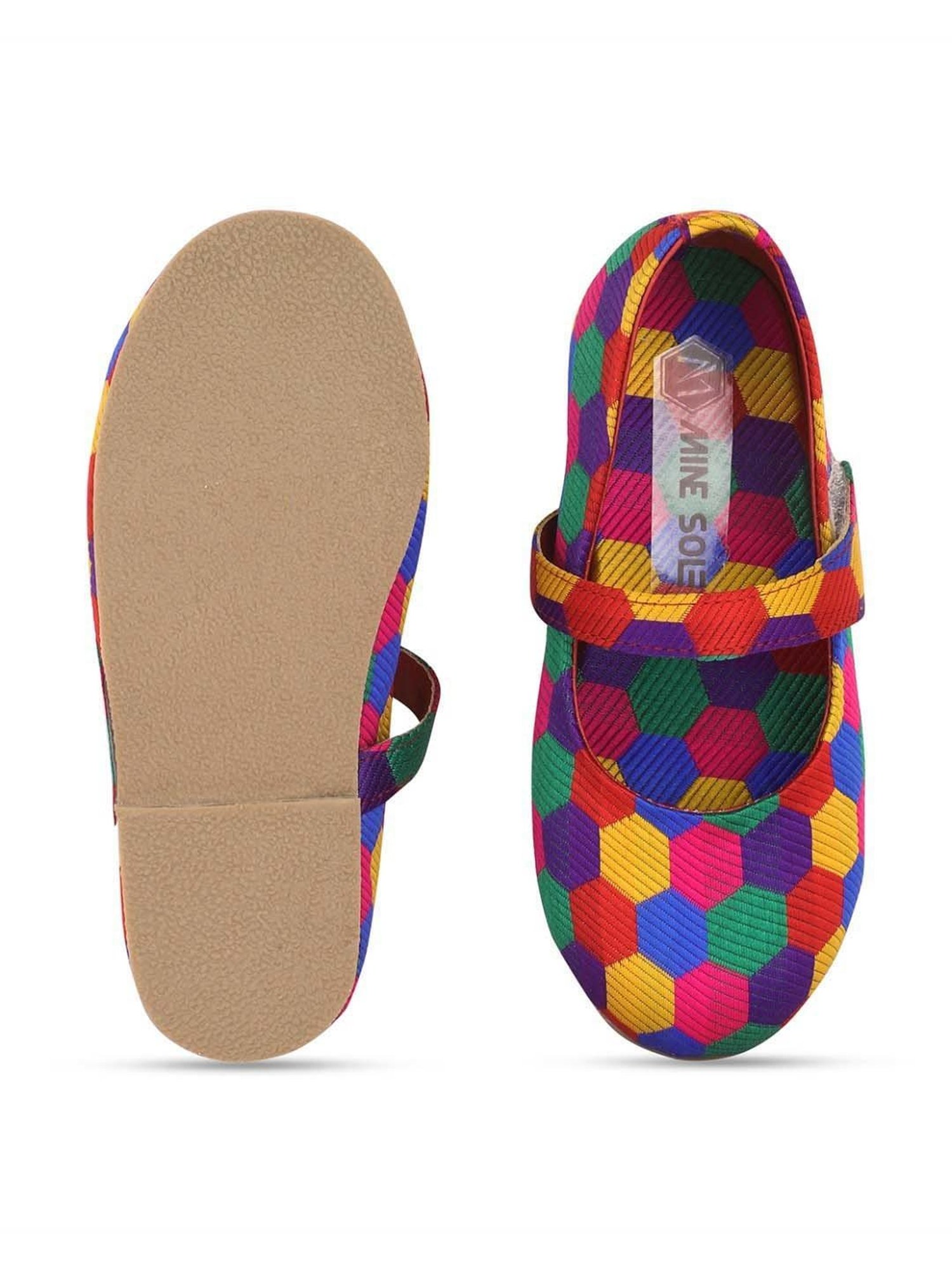 Minesole Kids Multicolor Mary Jane Shoes