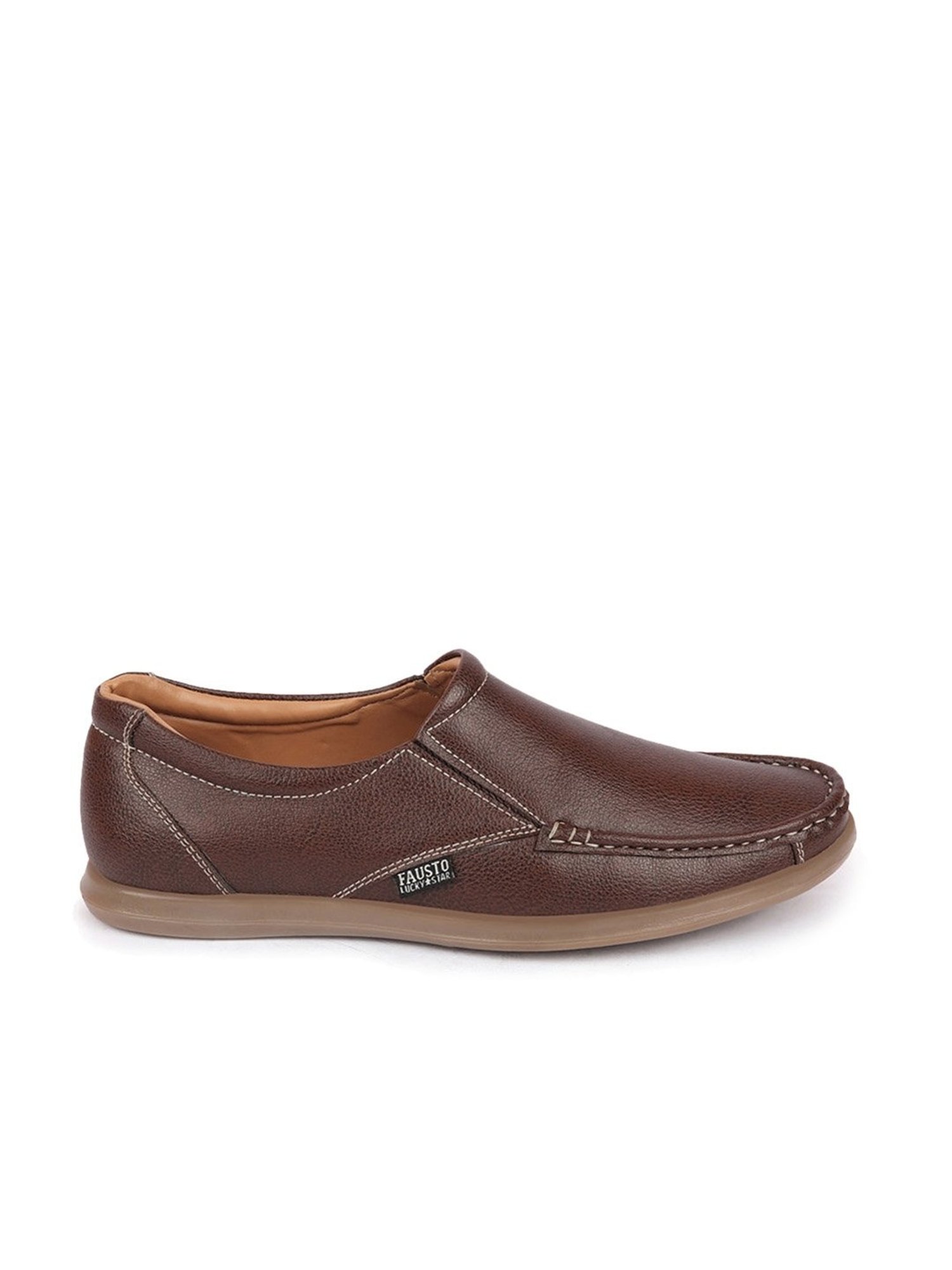 Fausto Men's Brown Casual Loafers