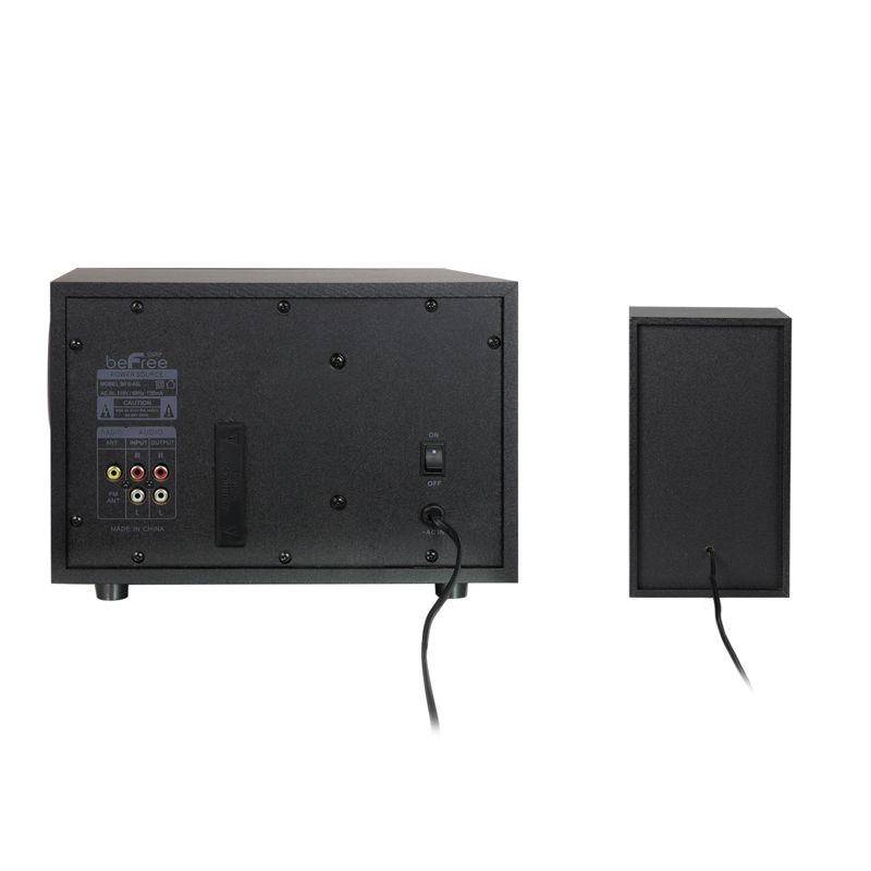 beFree Sound 2.1 Channel Bluetooth Surround Sound Speaker System in Black