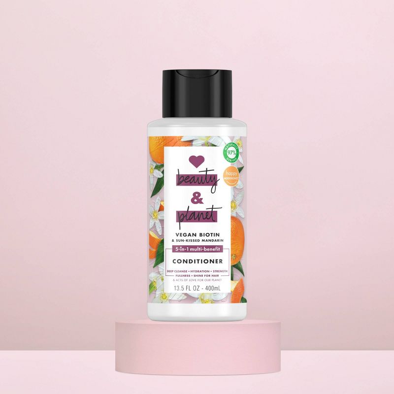 Love Beauty and Planet Vegan Biotin & Sun-Kissed Mandarin Conditioner - 13.5 fl oz
