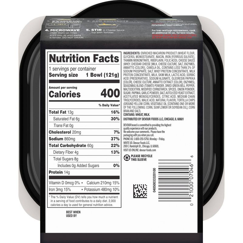 Devour Southwest-Style Mac & Cheese with Tortillas - 4.3oz