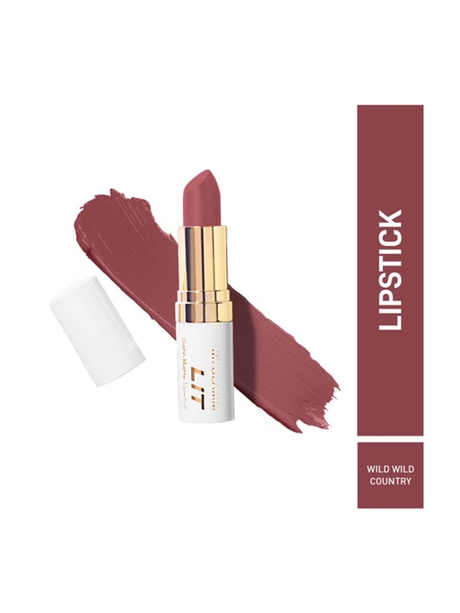 MyGlamm Lit Satin Matte Lipstick Wild Wild Country - 4.5 gm