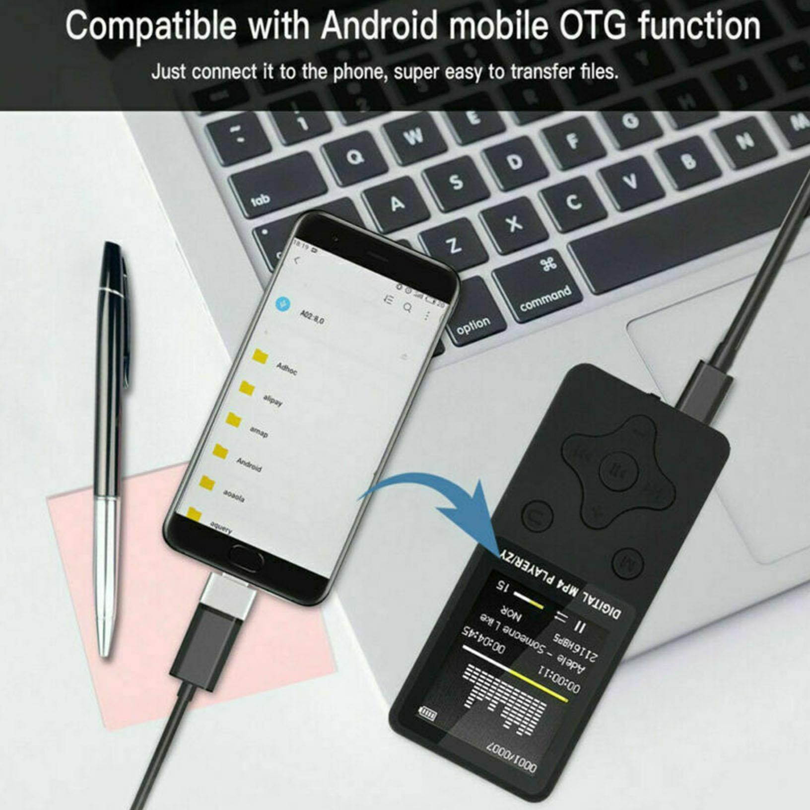 Bluetooth Portable MP3 Music Player MP4 Media FM Radio Hi-Fi Support up to 128GB