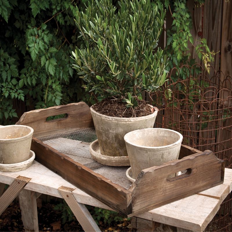 Set of 2 Metal Planters White - CosmoLiving by Cosmopolitan