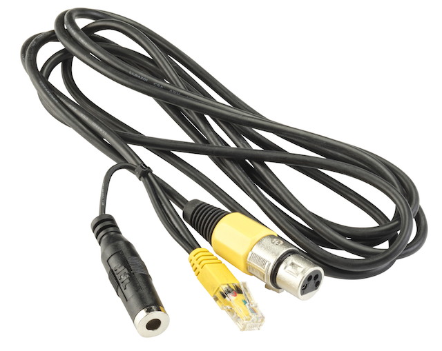 Heil Sound CC1-XLR-YM 3-Pin XLR to 8-Pin Modular Mic Adapter Cable for Yaesu