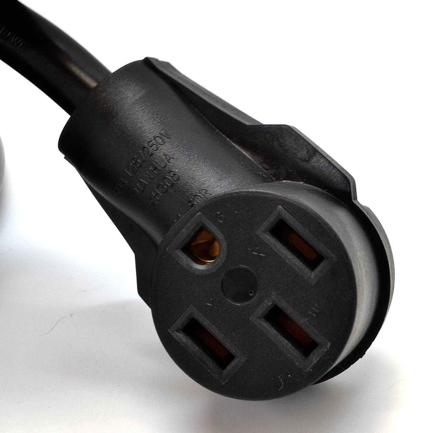 Ceptics RV Cord TT-30 Plug to NEMA 14-50 Rec Cord Extension Power Cord (25 Feet)