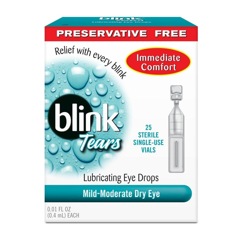Blink Tears Preservative Free Lubricating Eye Drops - 25ct