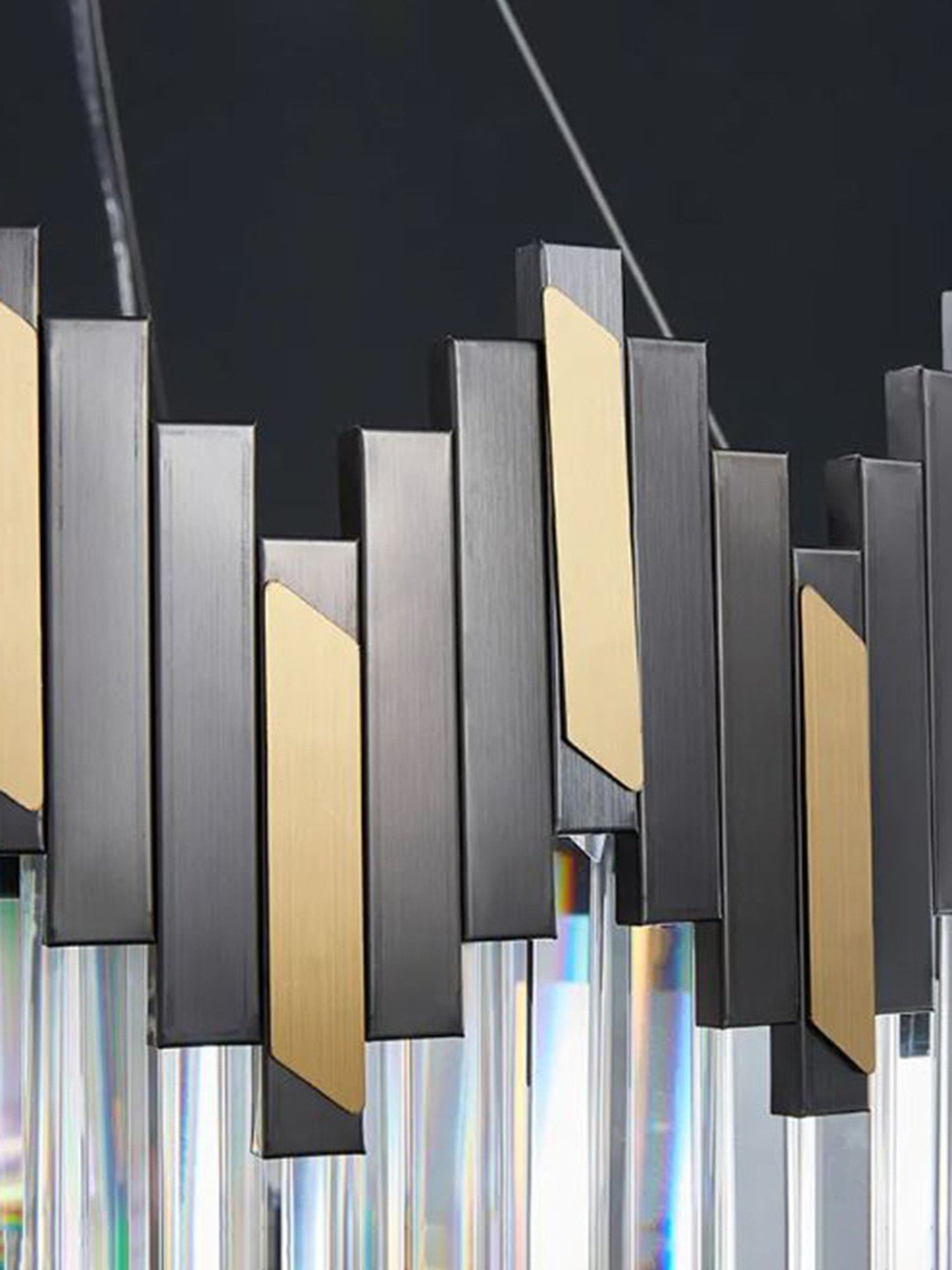 Fos Lighting Antique Brass Finish Allure 5 Light Chandelier - Set of 1