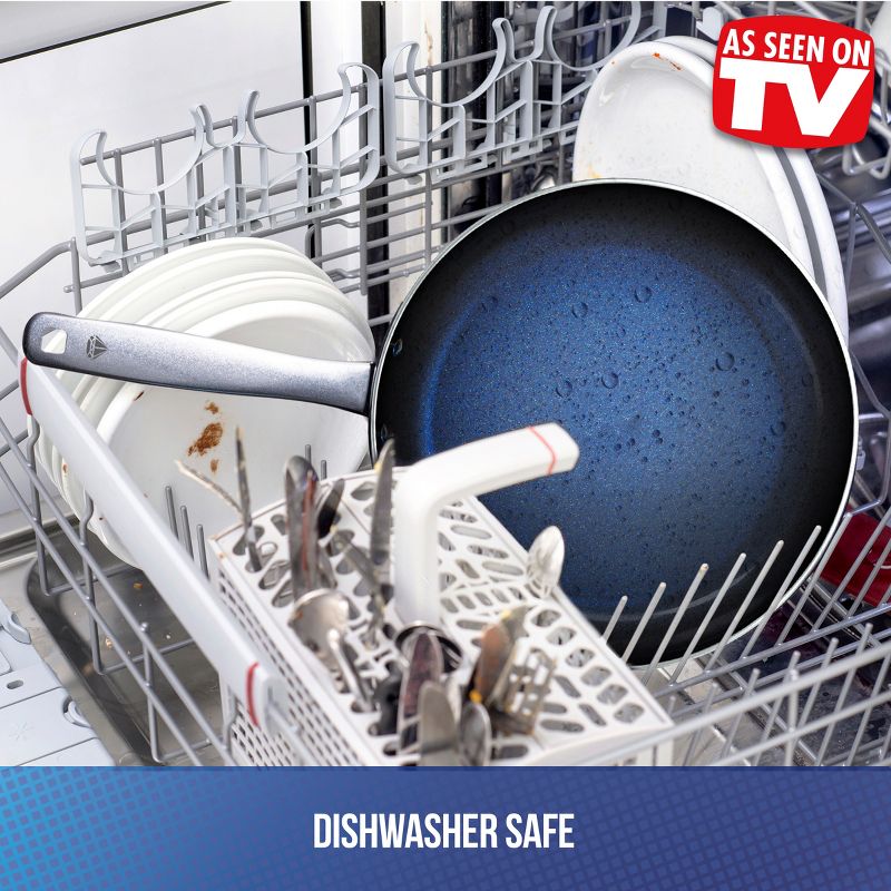 Blue Diamond 12" Ceramic Aluminum Frypan Blue