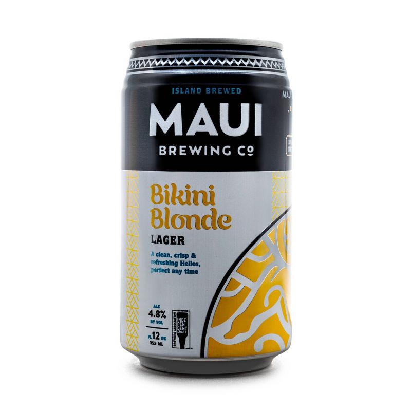 Maui Bikini Blonde Lager Beer - 6pk/12 fl oz Cans