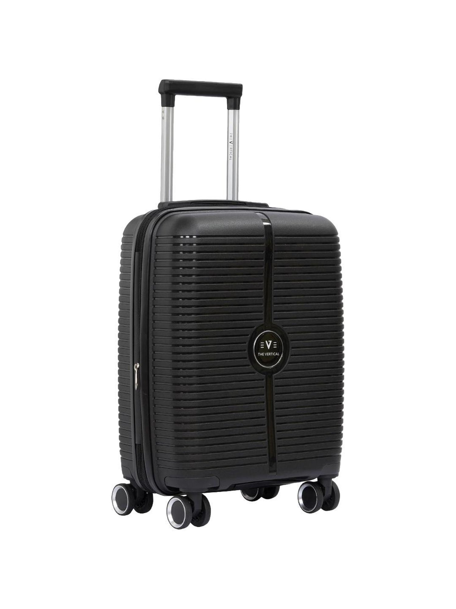 The Vertical Stellar Black Wheels 8 Small Hard Cabin Trolley Bag