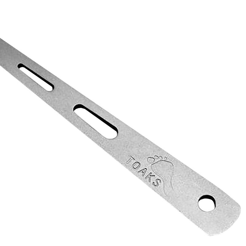 TOAKS Polished Narrow Head Titanium Camping Spork with Matte Handle