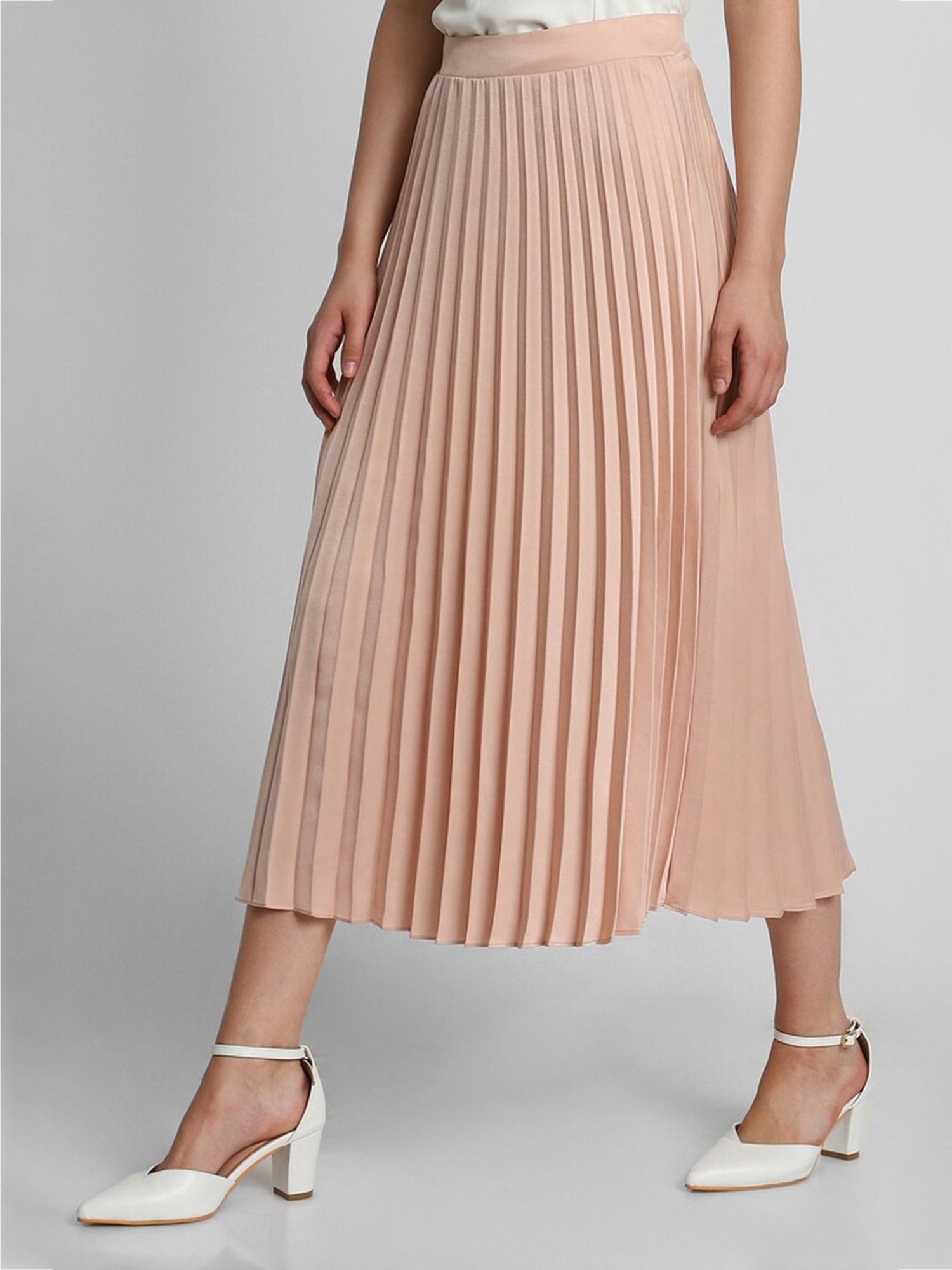 Forever 21 Peach Midi Skirt