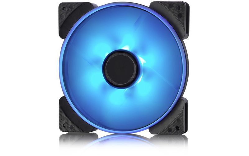 Fractal Design Prisma SL-14 Cooling Fan - 63.3 CFM - 19.4 dB(A) Noise - LLS Bearing - 3-pin - Blue LED - 11.4 Year Life