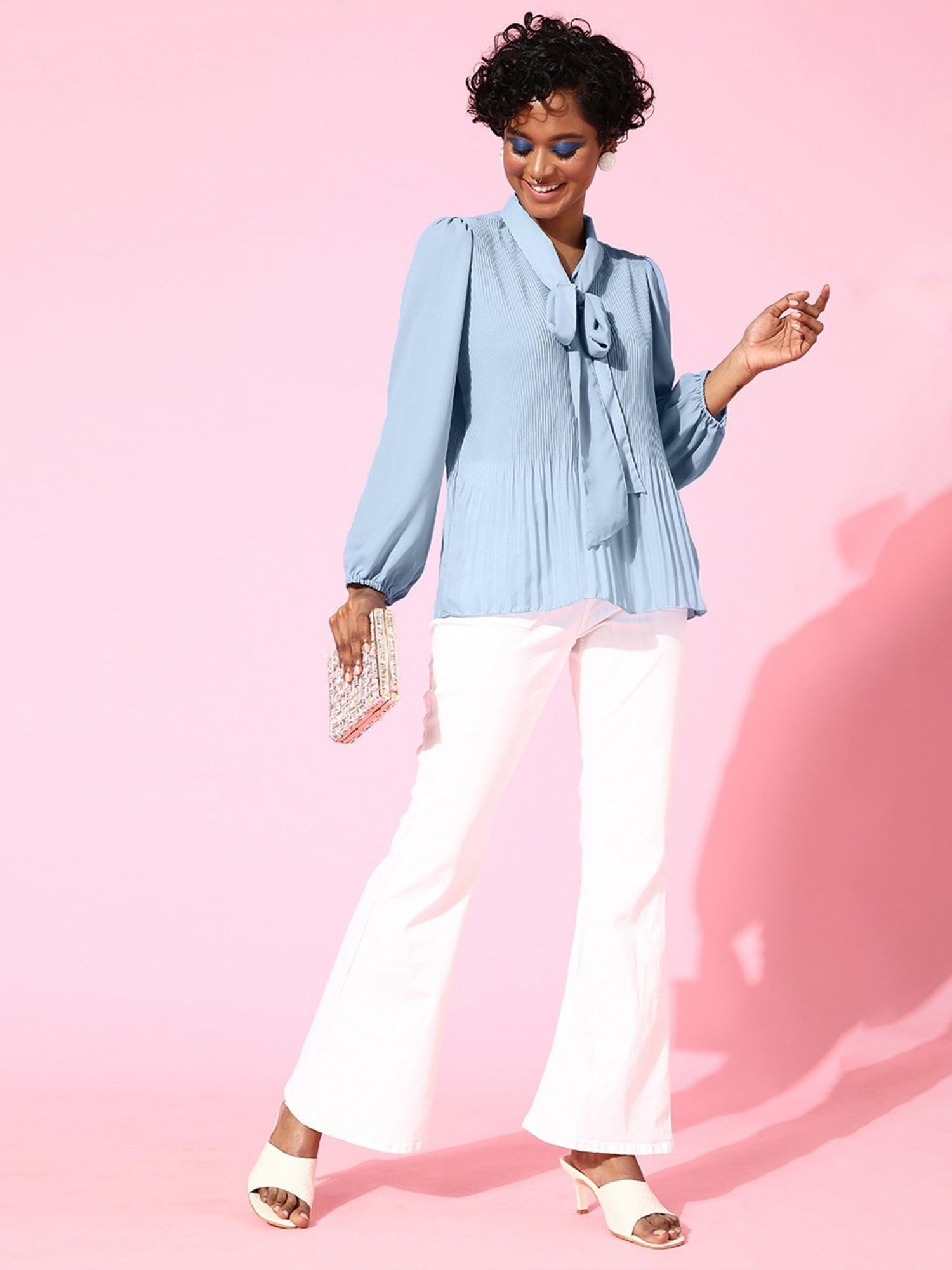 Melon by PlusS Blue Top