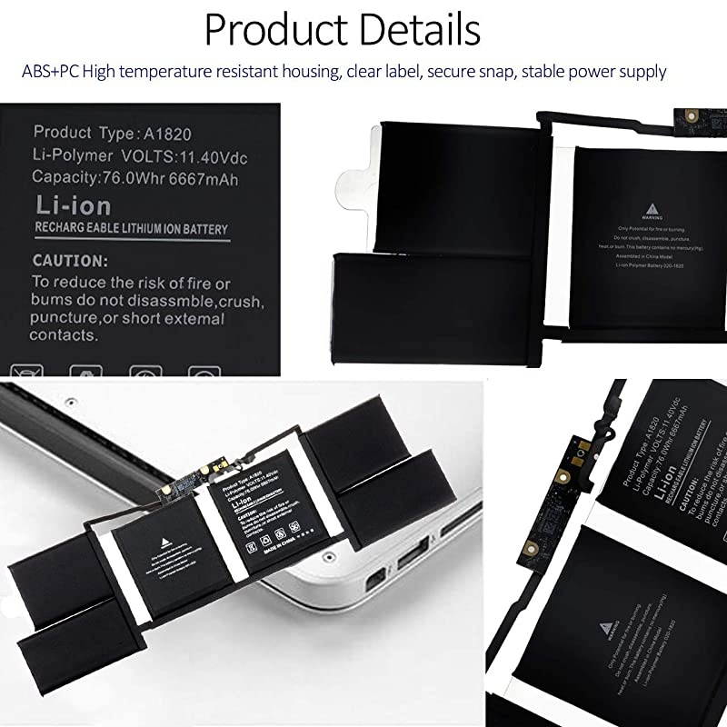 Laptop Battery Replacement for Apple MacBook Pro 15quot A1707 2016 2017 Series EMC 3072 EMC 3162 MLH32LLA MLH42LLA MPTR2LLA MPTT2LLA