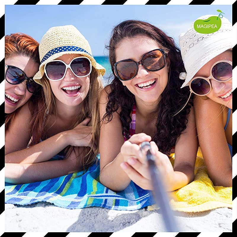 Extendable Tripod Stand Selfie Stick for Travel and Daily Use | Fit for iPhones Android TikTok and GoPro Action Cameras | Extends up to 46Inches with Phone Holder | No Batteries Required