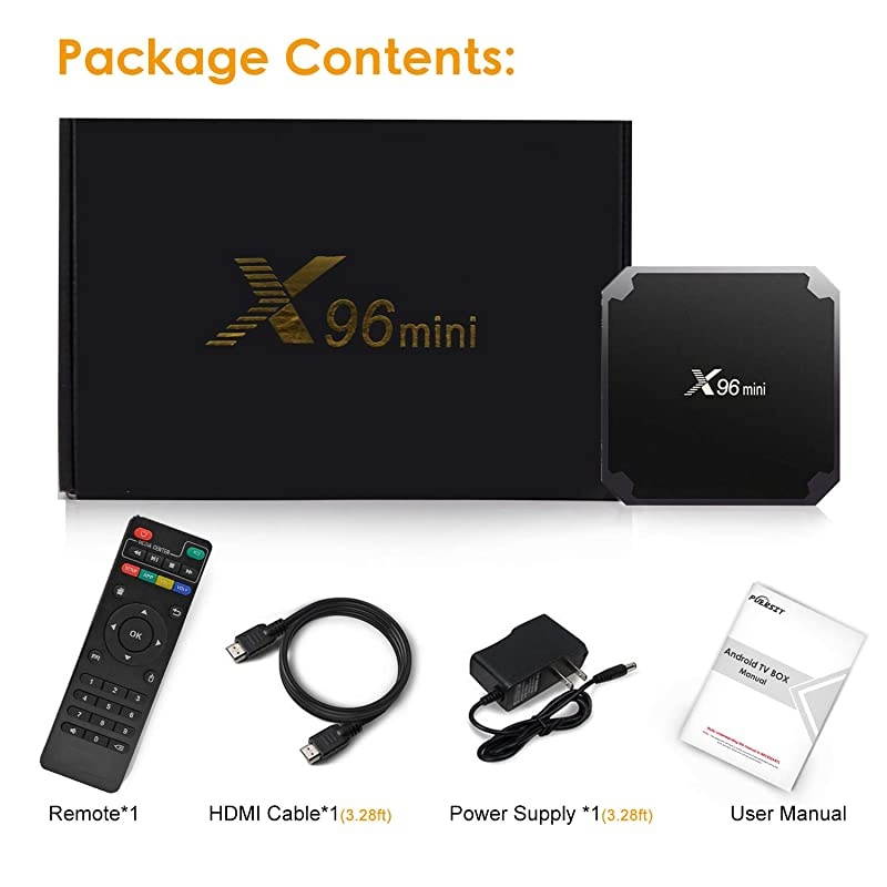X96 Mini TV Box 2GB RAM 16GB ROM Android 90 TV Box with Amlogic S905W WiFi 4KHD 3D Smart X96 Mini TV Box by