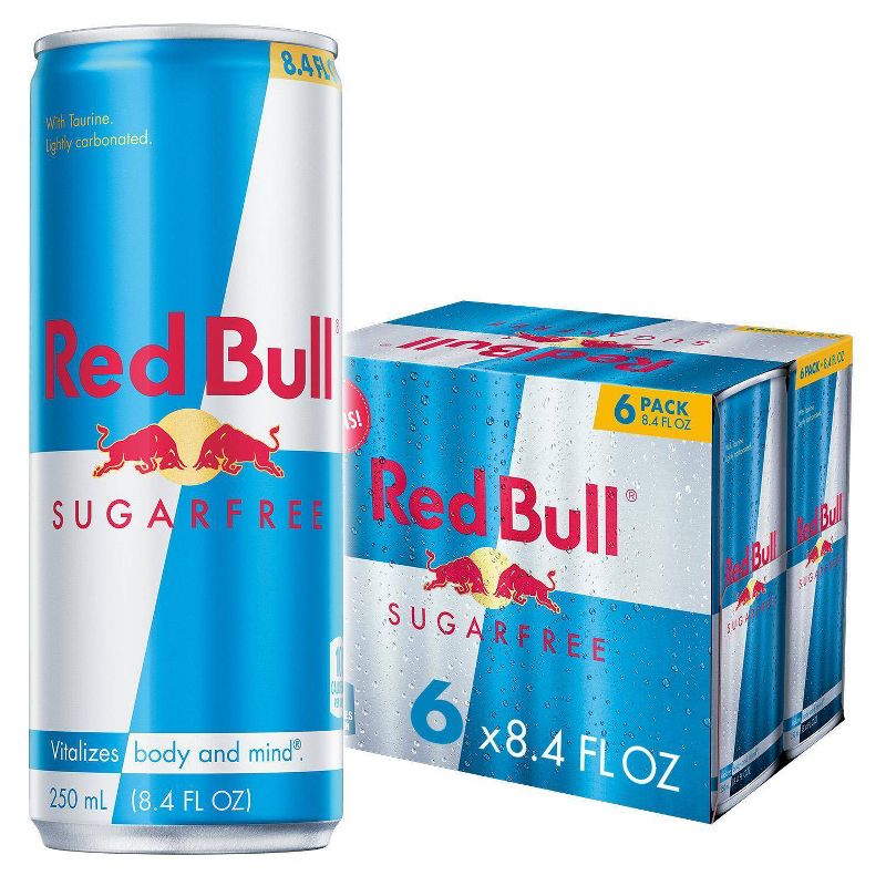 Red Bull Sugar Free Energy Drink - 6pk/8.4 fl oz Cans