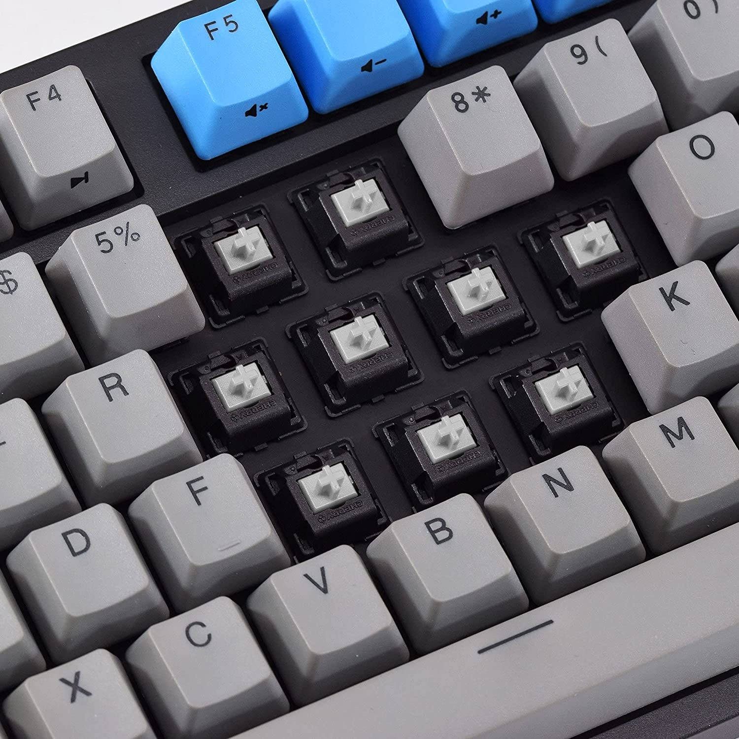 Durgod Taurus K310 Big Mechanical Gaming Keyboard - 104 Keys - Double Shot PBT - NKRO - USB Type C (Cherry Speed Silver,Black,ANSI/US)