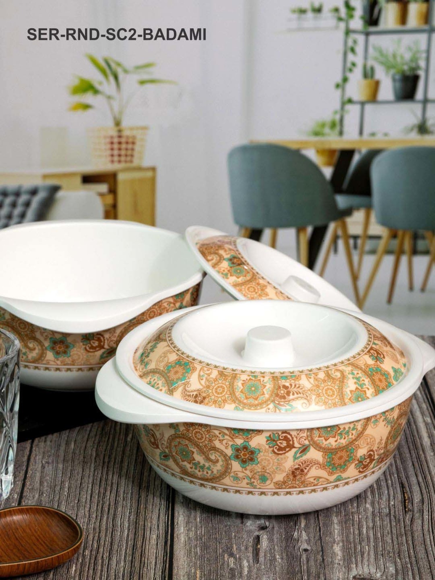 Nirlon Gas Compatible Aluminium Casserole with Bakelite Handle - 2.6 L