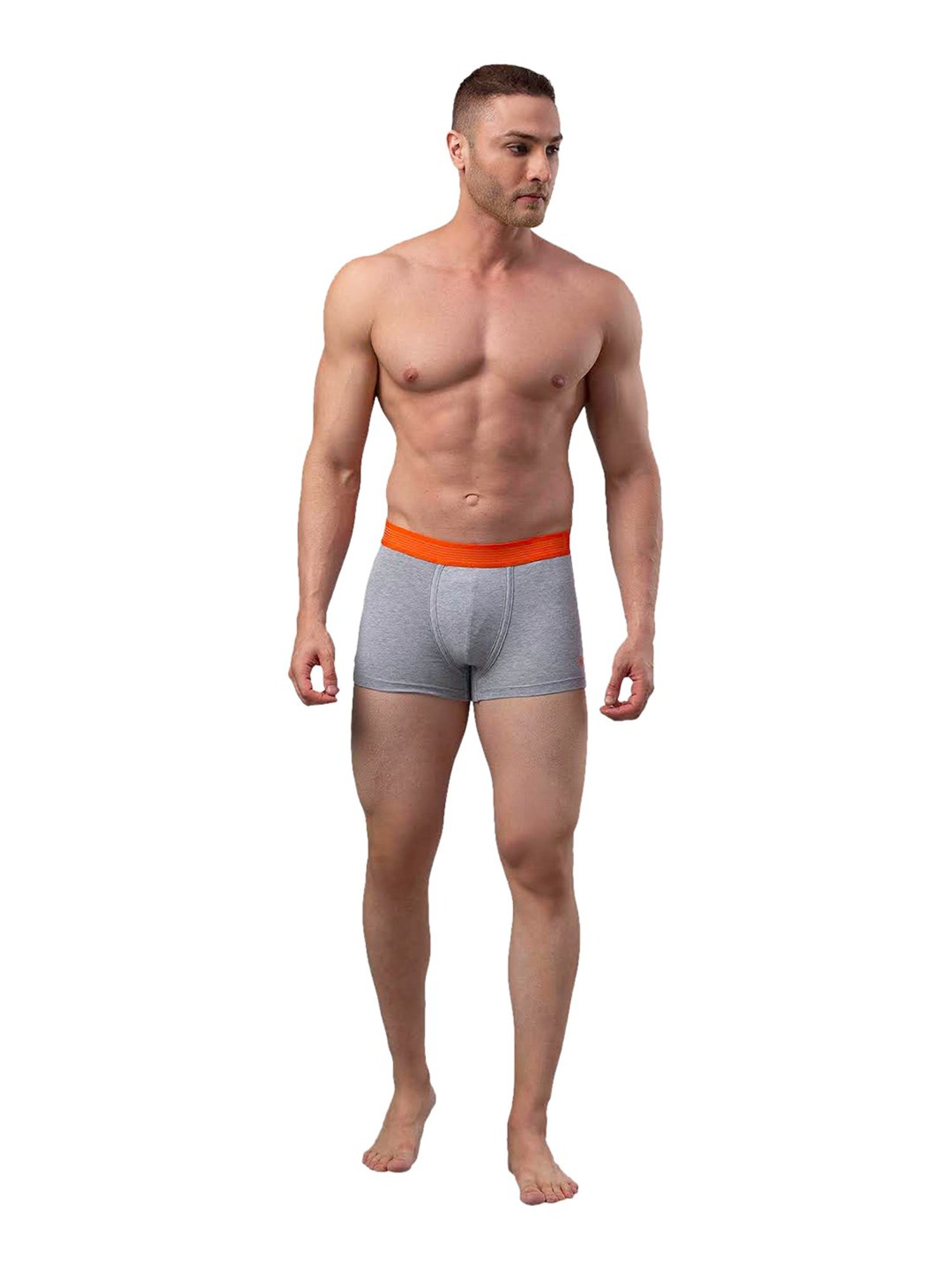 UnderJeans by Spykar Grey & Orange Trunks