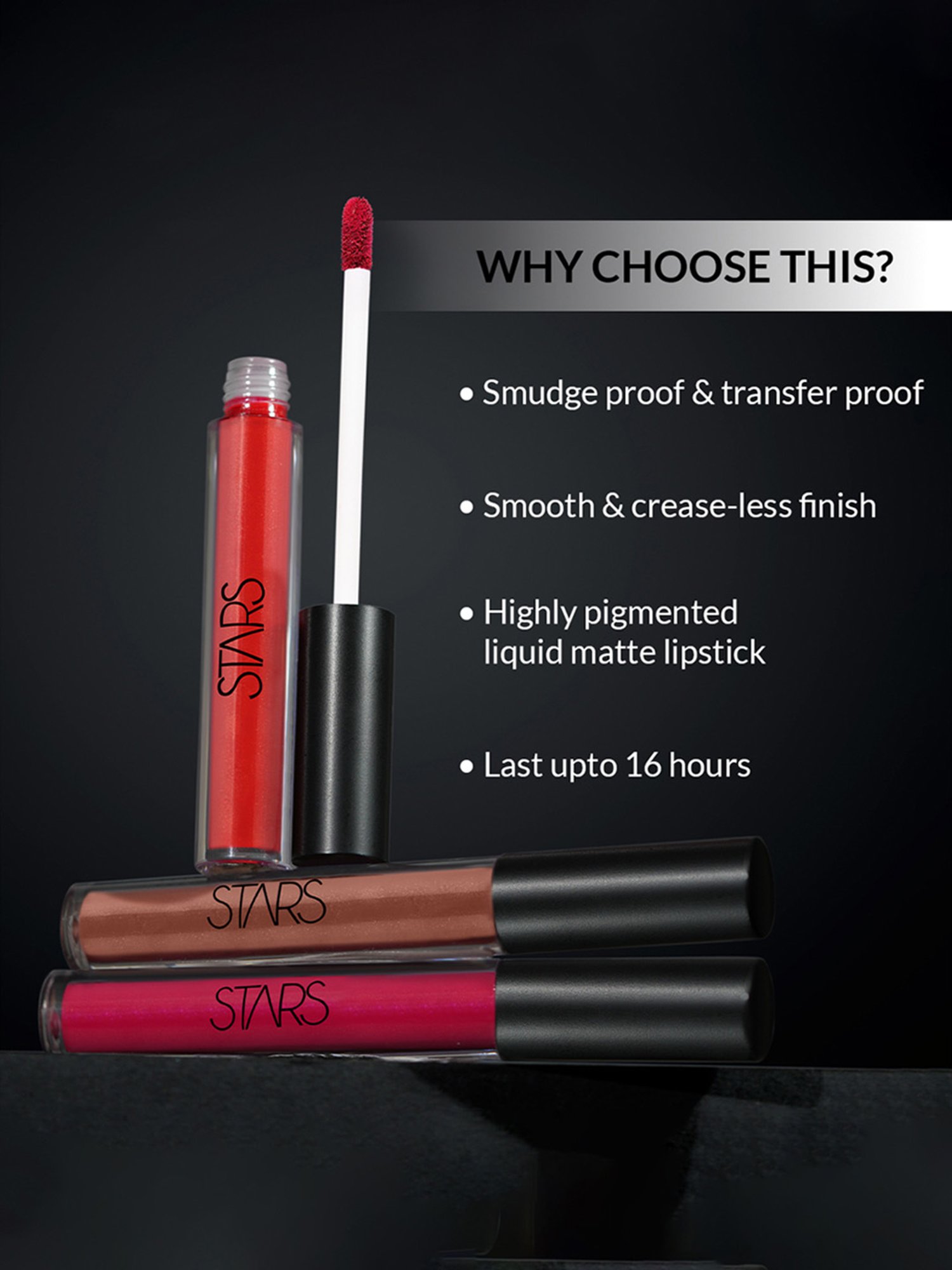 Stars Cosmetics Lip Pop Liquid Lipstick Rose Pink - 2.6 ml